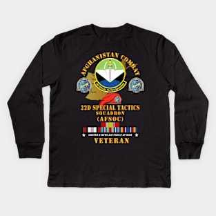 Afghanistan Vet w 22d Special Tactics Squadron X 300 Kids Long Sleeve T-Shirt